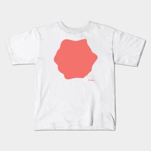 Pink hexagon forma Kids T-Shirt